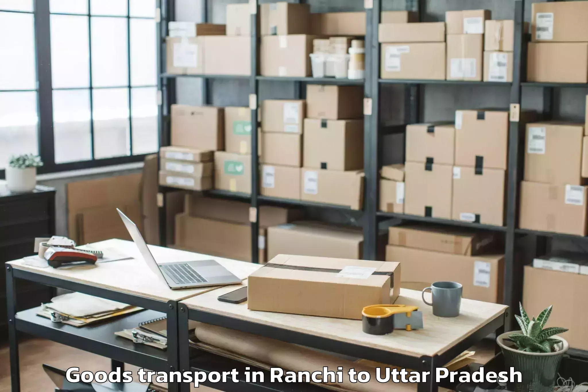 Reliable Ranchi to Wave Mall Lucknow Goods Transport